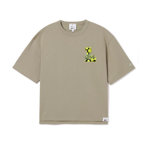 小鱼 × SMILEY联名 2024春夏 卡通笑脸圆领短袖T恤 男女同款 Z-11529 商品图2