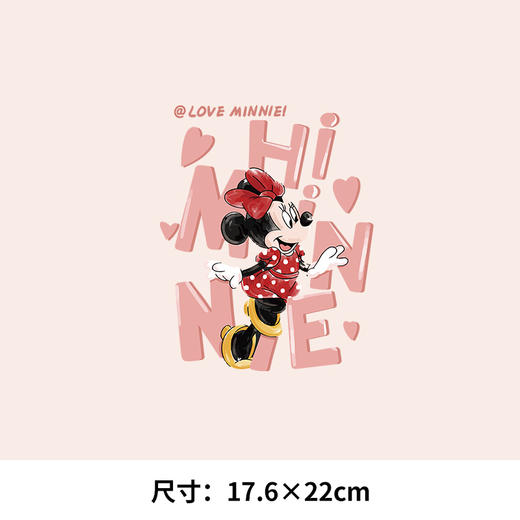 潮牌卡通米妮黛丝新款图案热转印耐水洗胶印白墨烫画贴 商品图1