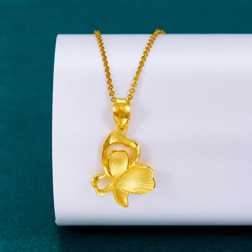 【限时克减150元】足金999.99 #九紫离火 【精品】五9黄金蝴蝶吊坠（不含链，工艺略有不同）(ACDZ00150)补差价）预售产品下单后不退款不退货不换货不补差价 商品图0