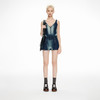 lost in echo2024春季新品设计师款鱼骨拉链酸洗牛仔马甲短裤套装 商品缩略图0