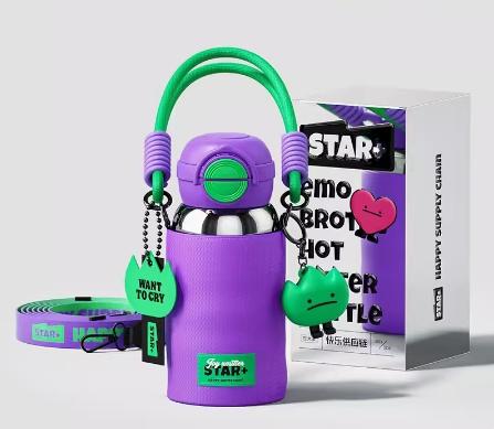 世大家EMO兄弟吸管杯草想哭（银色） 商品图0