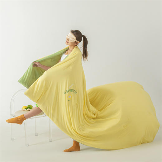 西瓜冻冻夏凉被【2025新款 夏季可裸睡凉感冰丝被子】冰淇淋空调被 夏天可机洗  夏天必备 商品图7