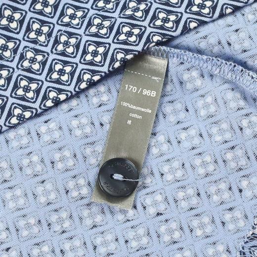 【纯棉开衫】SCHIESSER德国舒雅男士翻领纯棉开衫短袖长裤套装39/22790H 商品图4