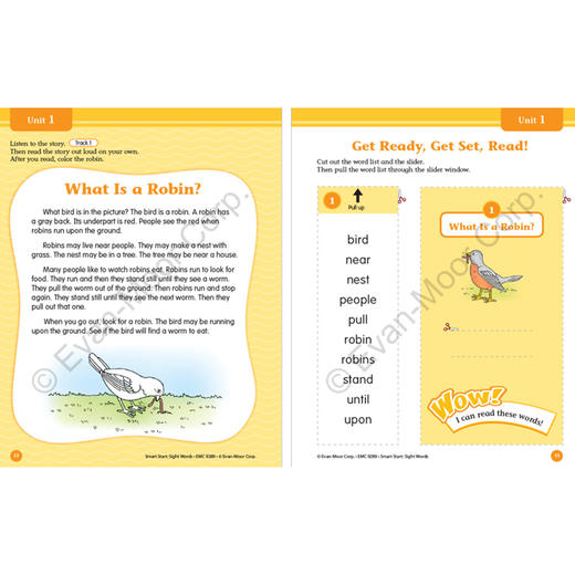 Evan-Moor Smart Start Sight Words Grade PreK-1 聪慧启蒙系列 高频词3册套装 美国加州教辅 商品图3