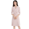 IWY/粉色连衣裙七分袖西装裙商务通勤修身优雅ol工装裙Q13305 商品缩略图3