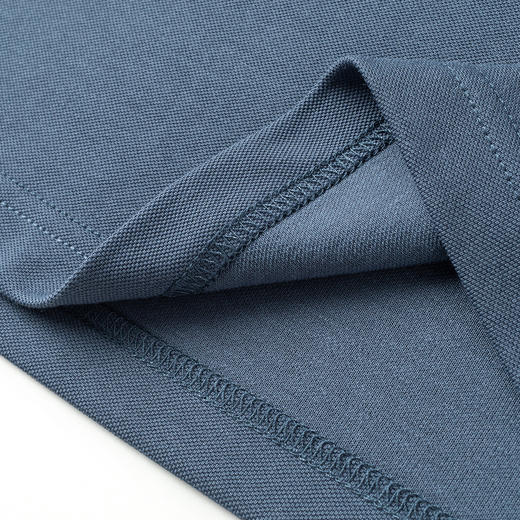 14LP8026罗蒙男士虎头刺绣polo衫男长袖t恤男春秋加厚双面布男士t恤长袖上衣 商品图8