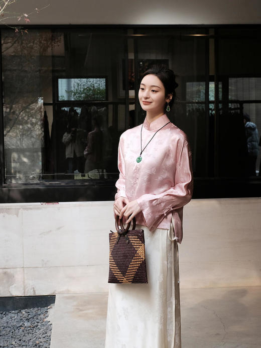 盛唐牡丹 |蝶恋花真丝女上衣 商品图7