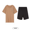 都市丽人都市锋尚舒适外出春夏睡衣男32支CVC单面家居服薄款短袖短裤男士棉质套装FH42B7 商品缩略图9