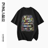 PINLI品立2024夏季新款烫钻字母印花圆领短袖T恤男士BG242111039 商品缩略图5