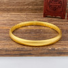 【限时克减150元】足金油亮古法空心固口外光内百福手镯泥鳅背手镯(面宽约5.6-6.1mm，厚度约3.1mm)(AIGFSZ00670-3)（预售产品下单后不退款不退货不换货不补差价） 商品缩略图1