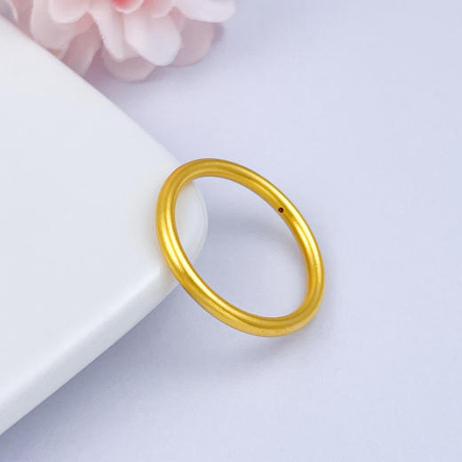 【限时克减150元】足金 3D硬金空心固口光圈素圈圈戒(V3DJZ00004)（预售产品下单后不退款不退货不换货不补差价）（预售产品下单后不退款不退货不换货不补差价） 商品图1