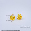【限时克减150元】足金999.99 五9黄金镂空心形影底耳钉(ACES00134)（预售产品下单后不退款不退货不换货不补差价（预售产品下单后不退款不退货不换货不补差价 商品缩略图3