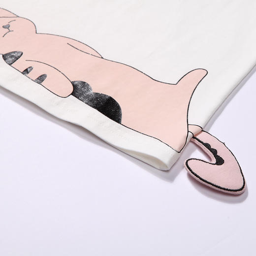 都市丽人眯雅佳生活家居春夏睡衣男女童32支纯棉单面家居服薄款短袖短裤童装棉质套装JH49A5 商品图8