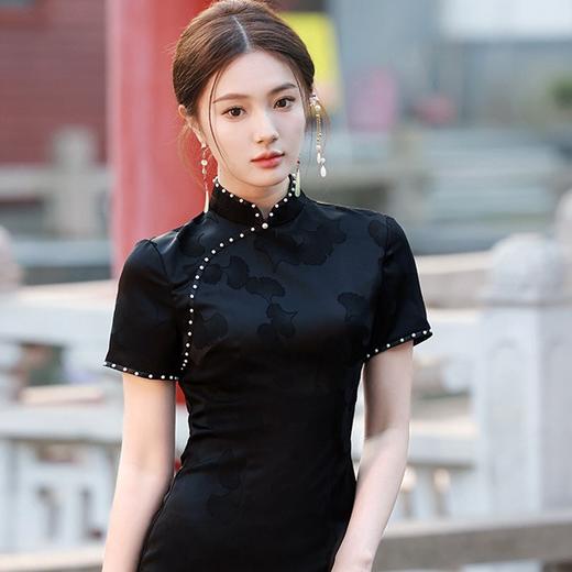 老上海复古中式，长款民国风高级感旗袍TX-8322 商品图1