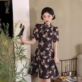 时尚新中式，短款A字日常改良旗袍XL-24186