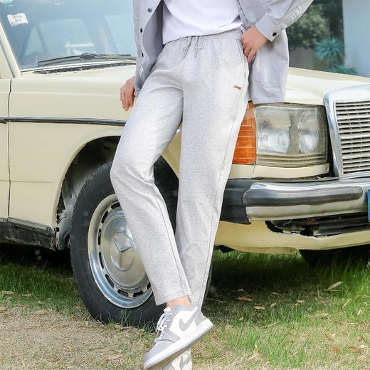 「五好云柔棉！男女同款」运动裤男女同款春秋2024新款高腰宽松直筒云朵裤垂感休闲小脚卫裤下装 商品图3