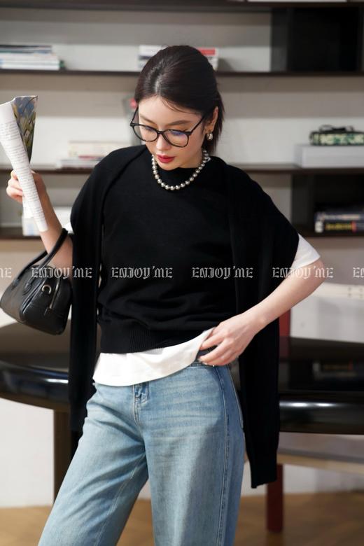 【门店同款】ENJOY夏季高知-设计感两穿针织 157049460 商品图6
