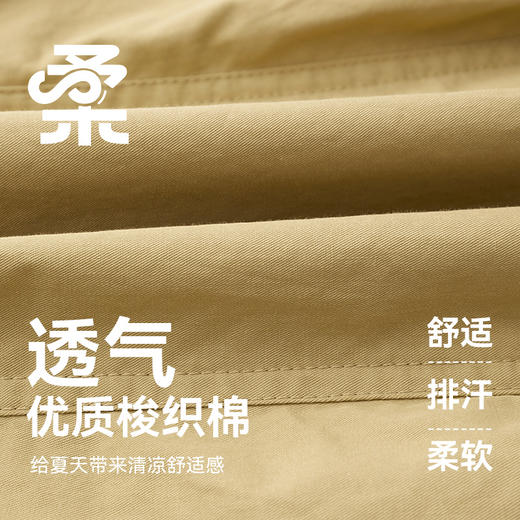 【团购价59.9】多多家 男童休闲短裤2024夏季新款纯棉透气薄儿童中大童6分裤9411 商品图2
