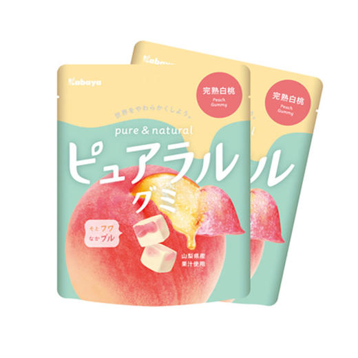 kabaya卡巴也纯真完熟白桃味夹心软糖58g 商品图0