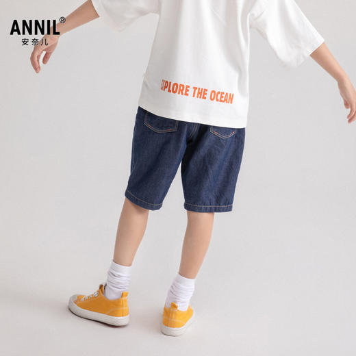 男童牛仔中裤夏新款安奈儿童装EB426166 商品图1