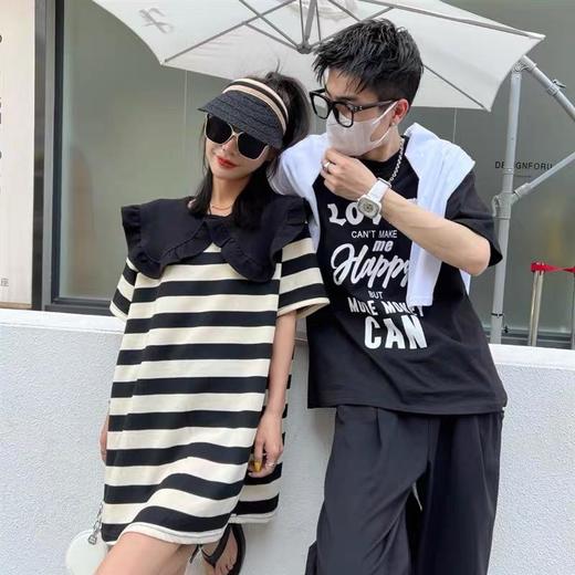 【YT商品推广】娃娃领黑白裙 商品图1