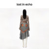 lost in echo设计师品牌小众撞色拼接流苏显瘦宽松半身裙牛仔短裙 商品缩略图2