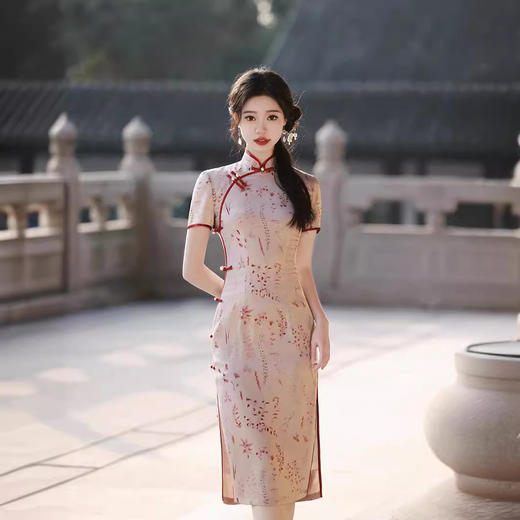 改良高端气质，披肩套装高级优雅礼服旗袍TX-8338 商品图1