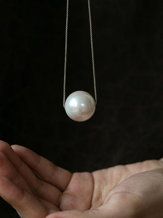 牧衣游 925银贝珠项链简约高级感新款百搭 团圆【不支持会员折】 商品图1