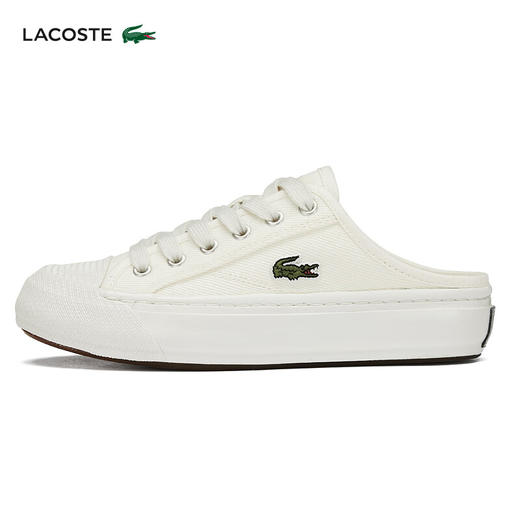 Lacoste法国鳄鱼女鞋新款圆头系带运动休闲鞋半拖懒人鞋47CFA0008 商品图1