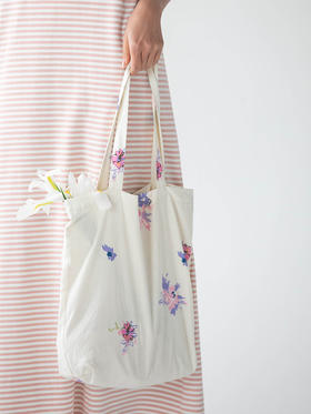 牧衣游 印花斜挎包文艺百搭包包新款休闲 橘落【不支持会员折】