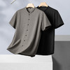 【新中式】【新款DPF】大依优型大码盘扣立领短袖衬衫加肥加大男装大号大码上衣男士休闲半袖夏季唐装 商品缩略图0