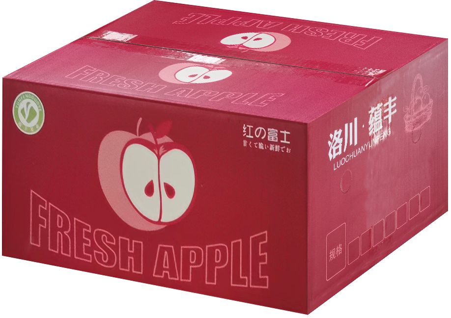 洛川苹果80果24枚/箱（约5.5kg）