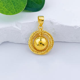 【限时克减150元】足金999.9 #有求必应 【精品】有求必应吊坠线圈环绕吊坠(N080DZ00461)（特殊产品下单后不退款不退货不换货不补差（特殊产品下单后不退款不退货不换货不补差