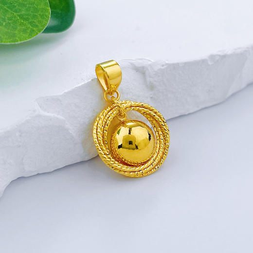 【限时克减150元】足金999.9 #有求必应 【精品】有求必应吊坠线圈环绕吊坠(N080DZ00461)（特殊产品下单后不退款不退货不换货不补差（特殊产品下单后不退款不退货不换货不补差 商品图1