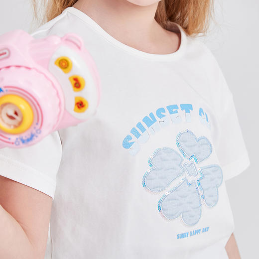 笛莎Deesha T恤2024夏季新款时尚短袖T恤 商品图3