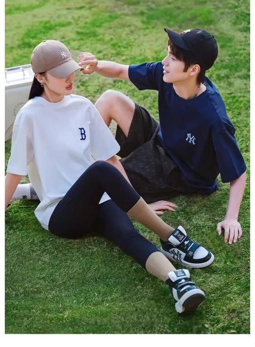 MLB男女情侣复古老花短袖大logo运动休闲T恤24春季新款 3ATSM0343 商品图6