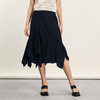 谜底半身裙女2024年夏季新品复古优雅不规则下摆中长裙242MB0681 商品缩略图0