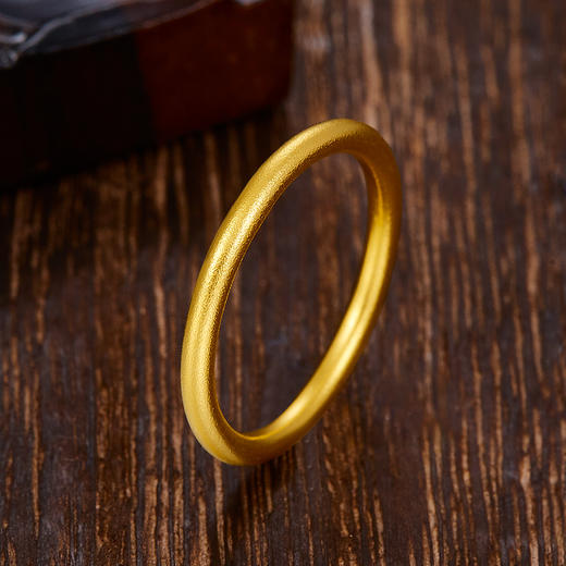 【限时克减150元】足金 古法实心素圈戒线戒光圈素圈固口圈戒(UGFJZ00005)（预售产品下单后不退款不退货不换货不补差价（预售产品下单后不退款不退货不换货不补差价 商品图0