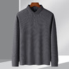 【华夫格】罗蒙男士含桑蚕丝polo衫男长袖t恤男春秋男士polo衫 商品缩略图10