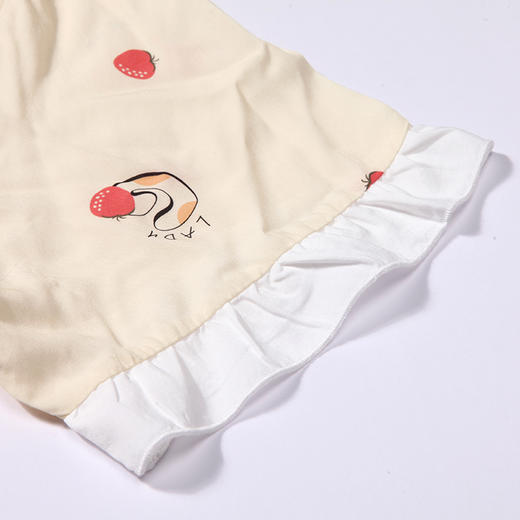 都市丽人生活家居春夏睡衣女梭织人棉家居服薄款短袖短裤女士梭织棉套装LH42B7 商品图4