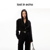 lost in echo设计师品牌显瘦阔肩截短西装外套翻折边双褶阔腿西裤 商品缩略图4