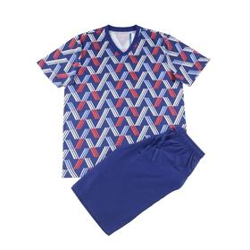 【全棉吸汗】SCHIESSER德国舒雅男士V领纯棉短袖短裤套装39/22582H