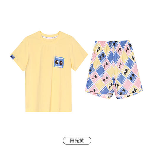 都市丽人亲情蜜语眯雅佳生活家居春夏睡衣男女童32支纯棉单面家居服薄款短袖短裤童装棉质套装JH49A2 商品图14