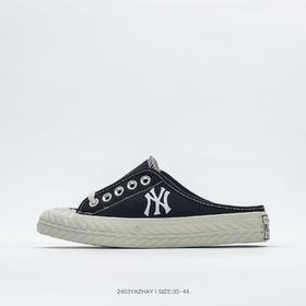 MLB/美国职业棒球大联盟 - PLAY BALL系列饼干鞋NY洋基队低帮半拖休闲帆布板鞋