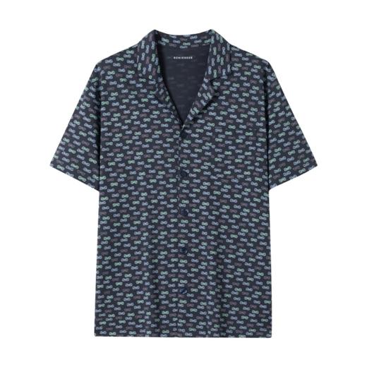 【棉+莫代尔开衫】SCHIESSER德国舒雅男士翻领开衫棉+莫代尔短袖短裤套装39/22640H 商品图8