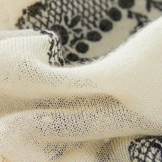 谜底针织连衣裙2024夏季新品复古优雅拼接式条纹中长裙242MZ0897 商品图3