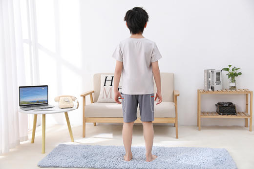 【39元限时秒杀】【秀黛】男童冰感纯棉短袖套装男童夏季睡衣家居服H2441007T【门店同款】【如遇缺货自动退款，介意勿拍】 商品图3