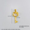 【限时7.5折】【定价黄金】足金 #小红书 3D硬金镂空卡通Hellokitty凯蒂猫钥匙吊坠(V3DDZ00139)（预售产品下单后不退款不退货不换货不补差价） 商品缩略图3