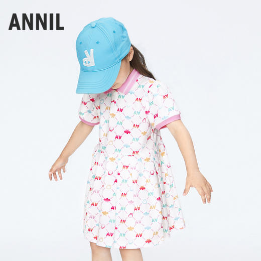 女童运动风POLO裙连衣裙子夏季新款安奈儿童装实体店同款XG423704 商品图2