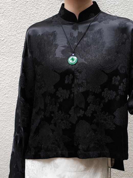 盛唐牡丹 |凤凰纹冠乐绉女上衣 商品图5